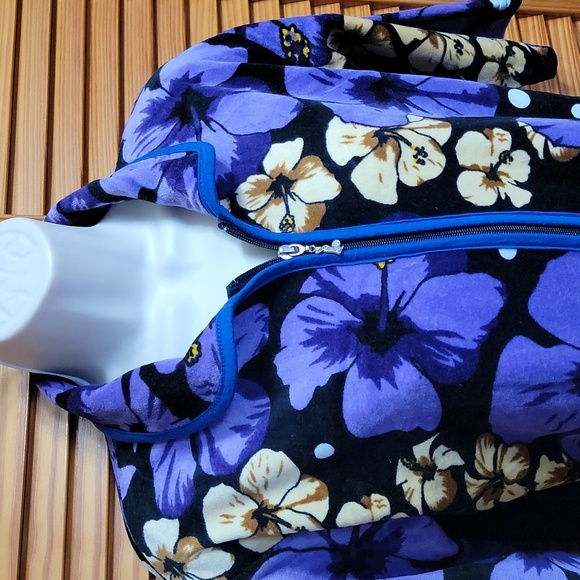 Vesselam Home Robe Coverup Zipper Dress Petite Small Xsmall - Picture 4 of 8